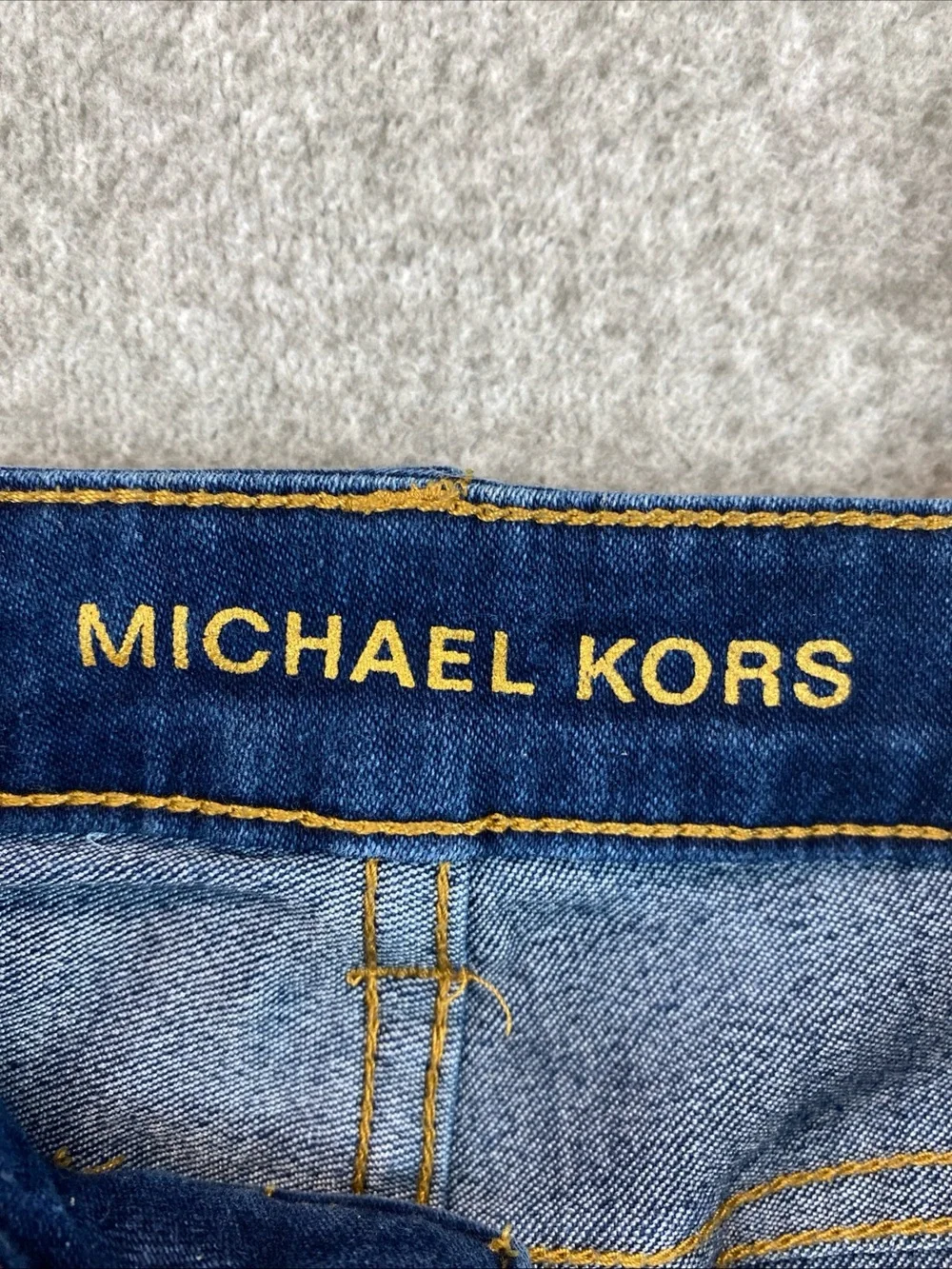 Michael Kors Skinny Jeans Dark Wash Jeans Womens Size 10 Stretchy mid rise